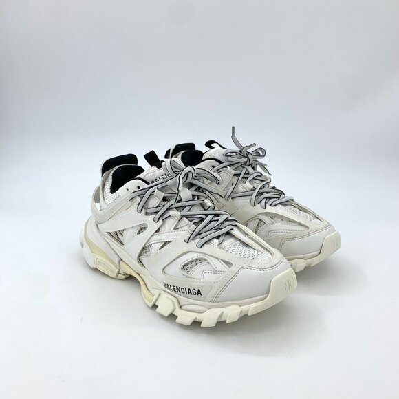 Balenciaga Track Low Top Sneakers White Size 41 Mens Athletic Trainers - Picture 2 of 9